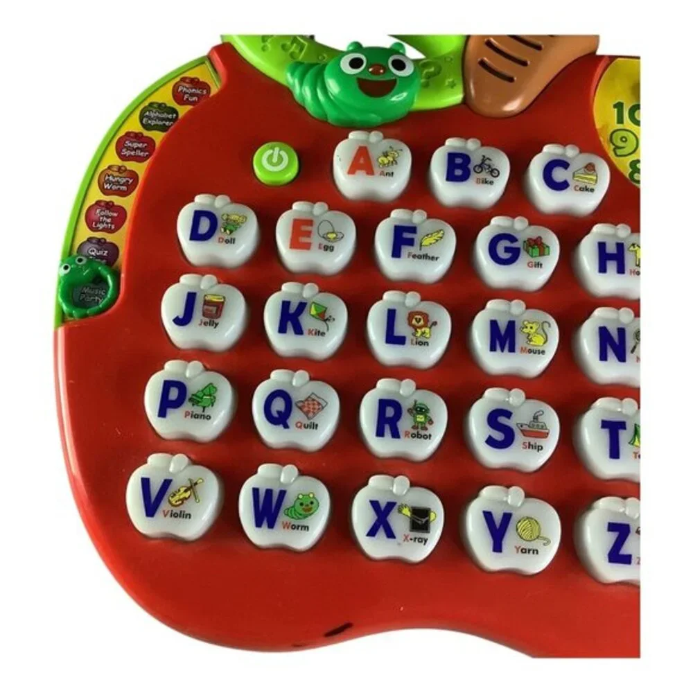 VTech Alphabet Apple Interactive‎ Learning Toy Untested Batteries Needed